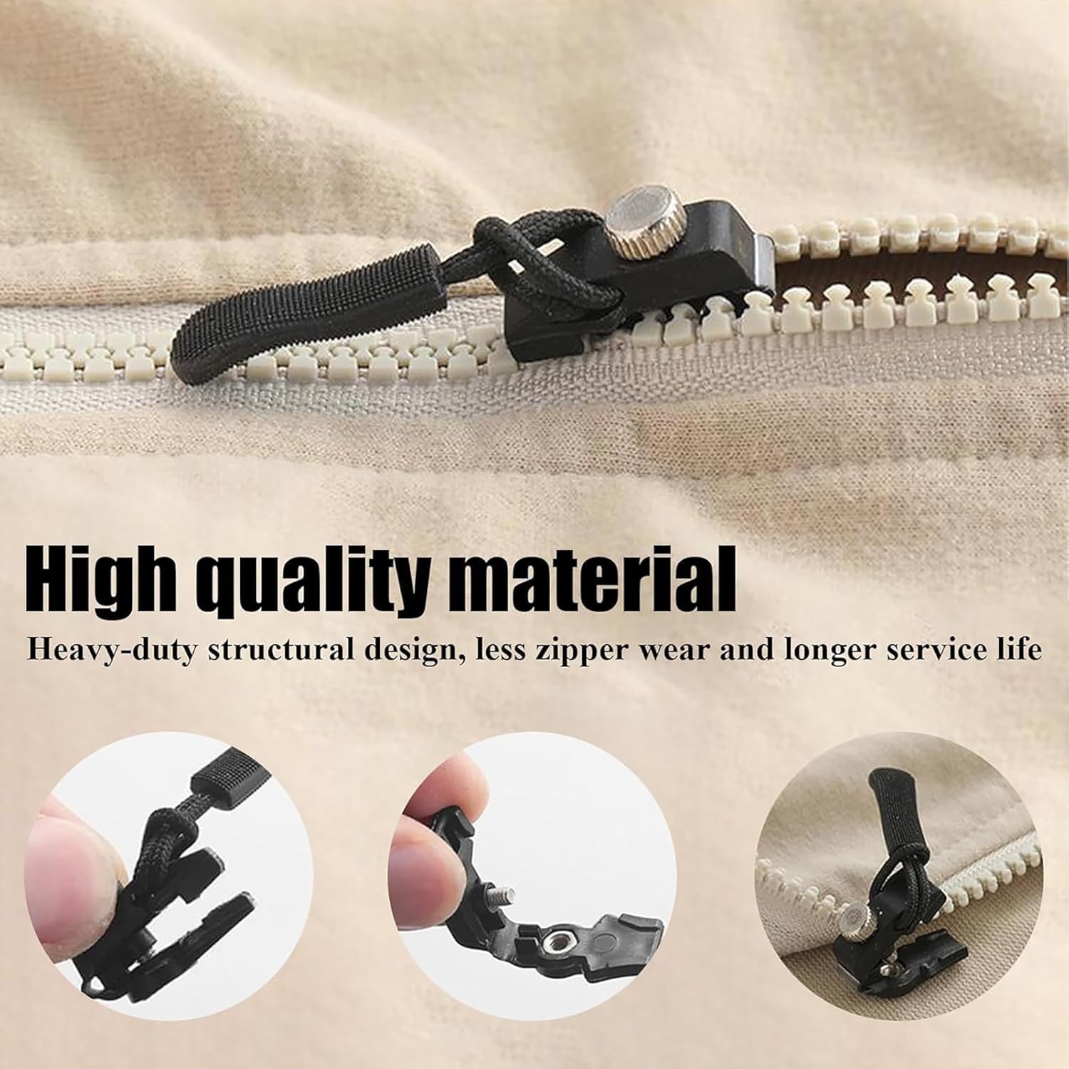 VASANLADII® Zipper Repair Kit, Instant Zipper Sliders with Nylon